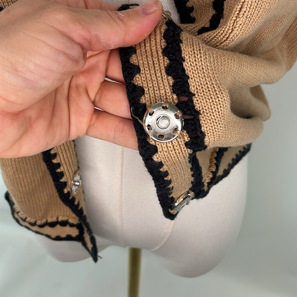 Central Park West Jules Crochet Edge Top, L - Picture 13 of 13